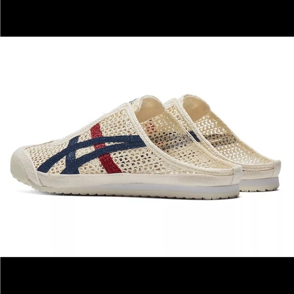 Onitsuka Tiger MEXICO 66 SABOT CREAM MAKO BLUE 1183C123 100 US Unisex - Picture 6 of 7